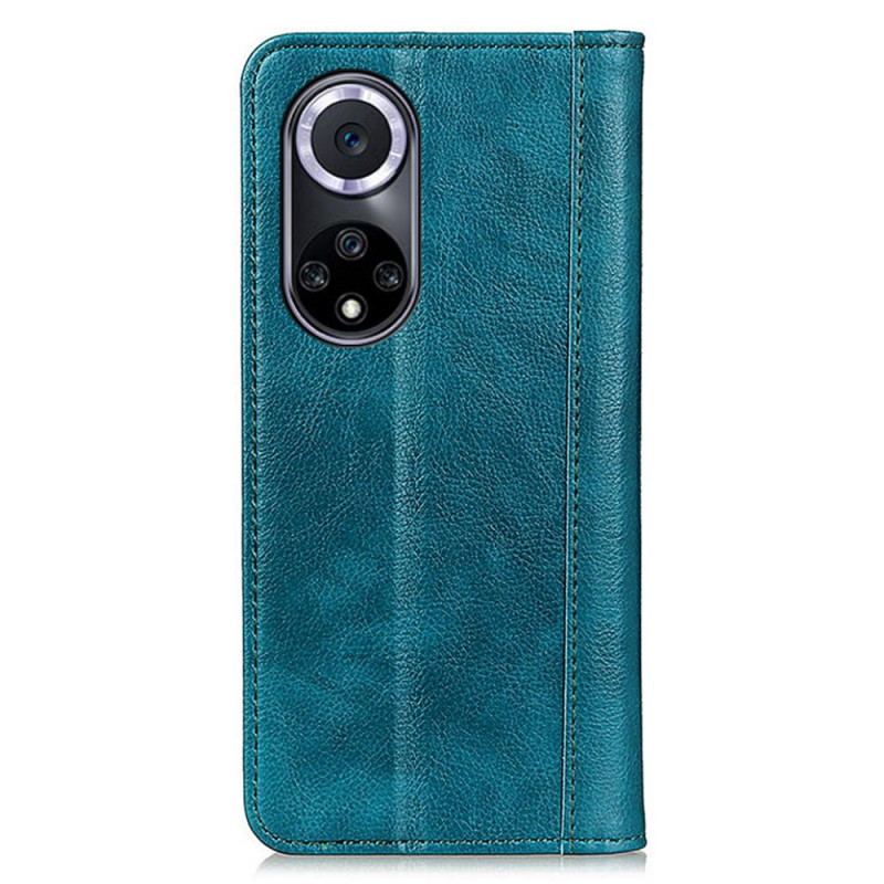 Capa De Celular Para Huawei Nova 9 Flip Couro Litchi Elegance Dividido