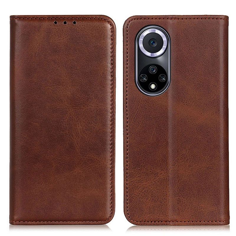 Capa De Celular Para Huawei Nova 9 Flip Couro Rachado Elegância