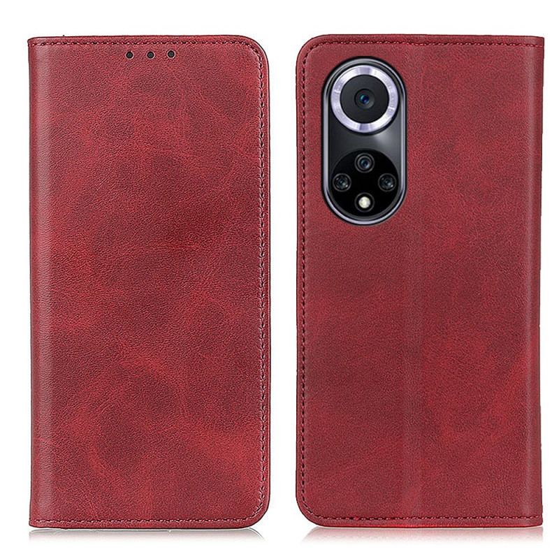 Capa De Celular Para Huawei Nova 9 Flip Couro Rachado Elegância