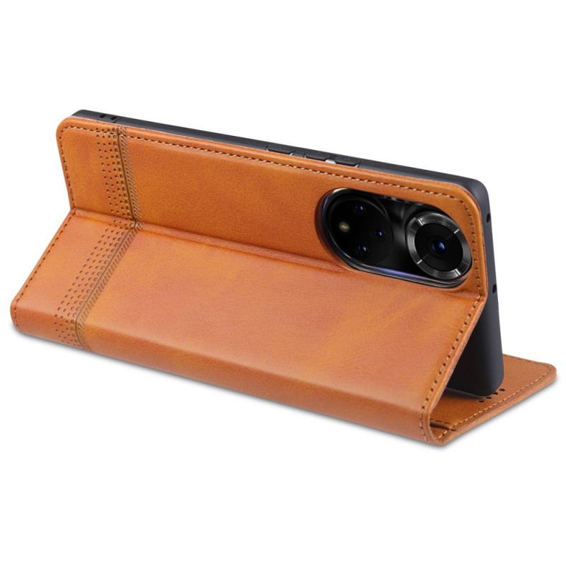 Capa De Celular Para Huawei Nova 9 Flip Estilo De Couro Azns