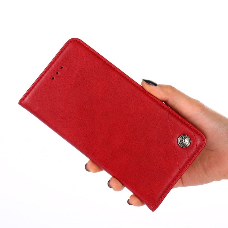 Capa De Celular Para Huawei Nova 9 Flip Estilo Rebite De Couro