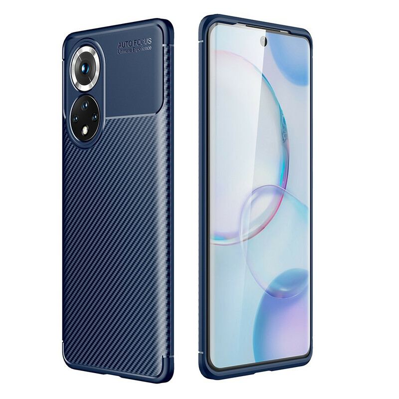 Capa De Celular Para Huawei Nova 9 Textura Flexível De Fibra De Carbono