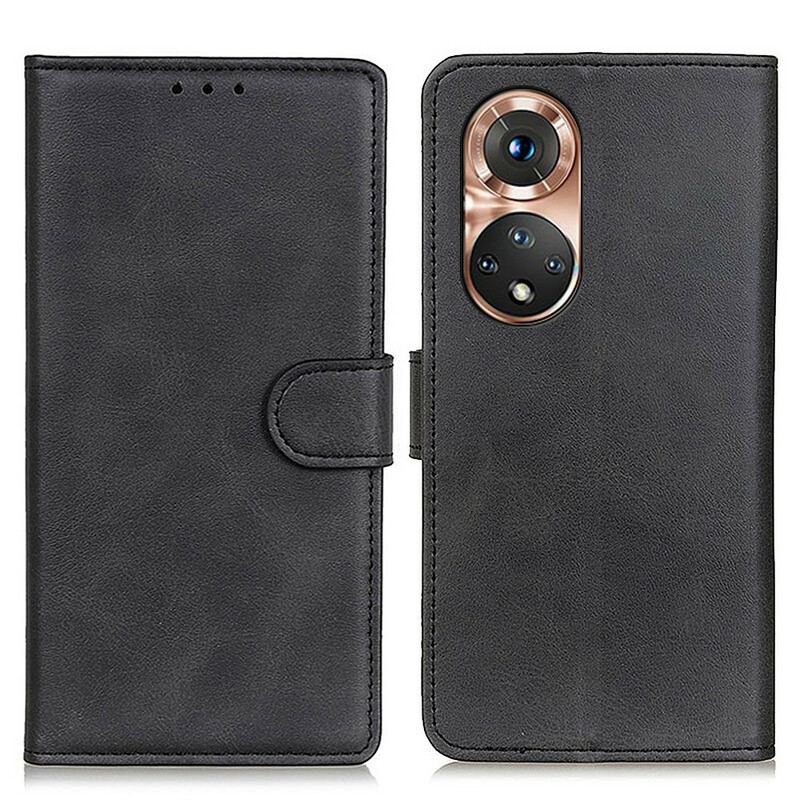 Capa De Couro Para Huawei Nova 9 Acabamento Fosco De Couro Falso