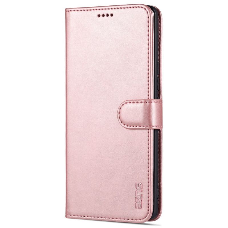 Capa De Couro Para Huawei Nova 9 Efeito Couro Azns