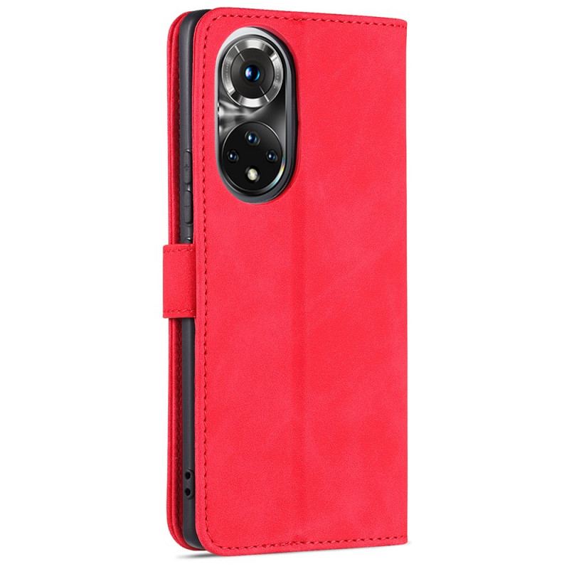 Capa De Couro Para Huawei Nova 9 Efeito Couro Azns