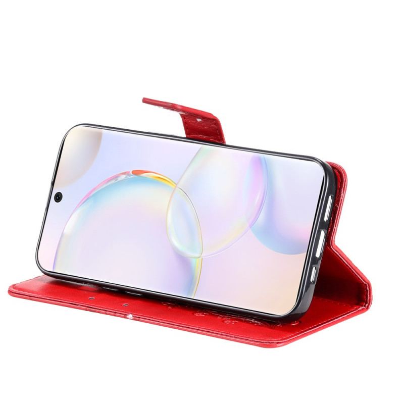 Capa Flip Para Huawei Nova 9 De Cordão Borboletas Gigantes