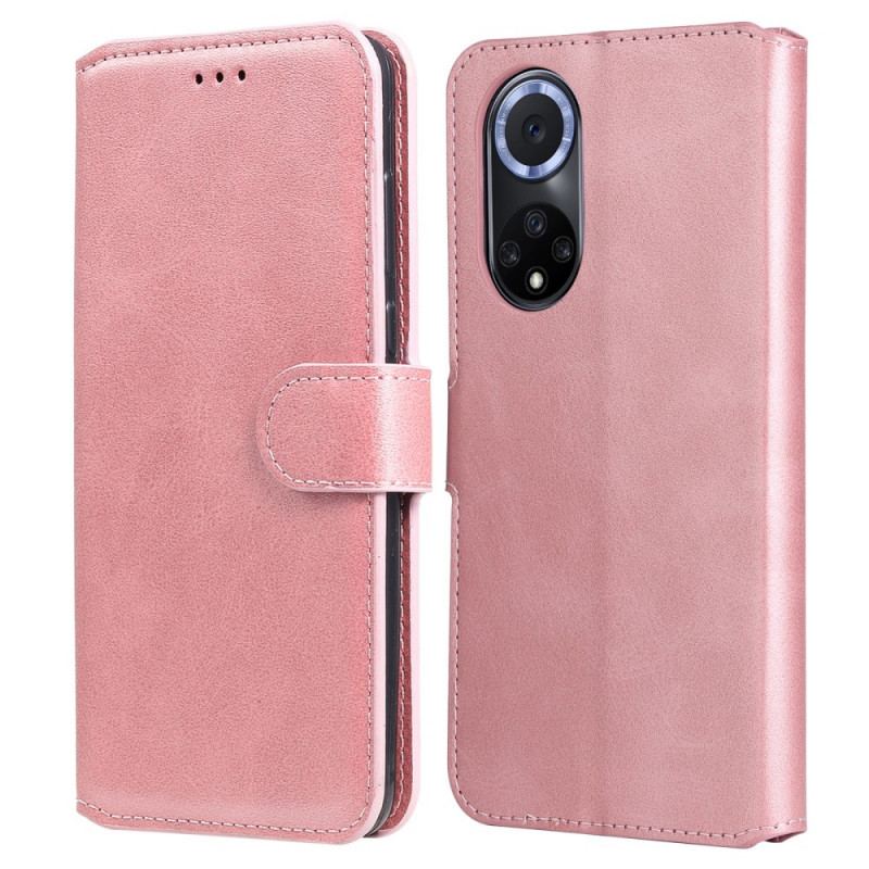 Capa Flip Para Huawei Nova 9 Couro Falso Básico