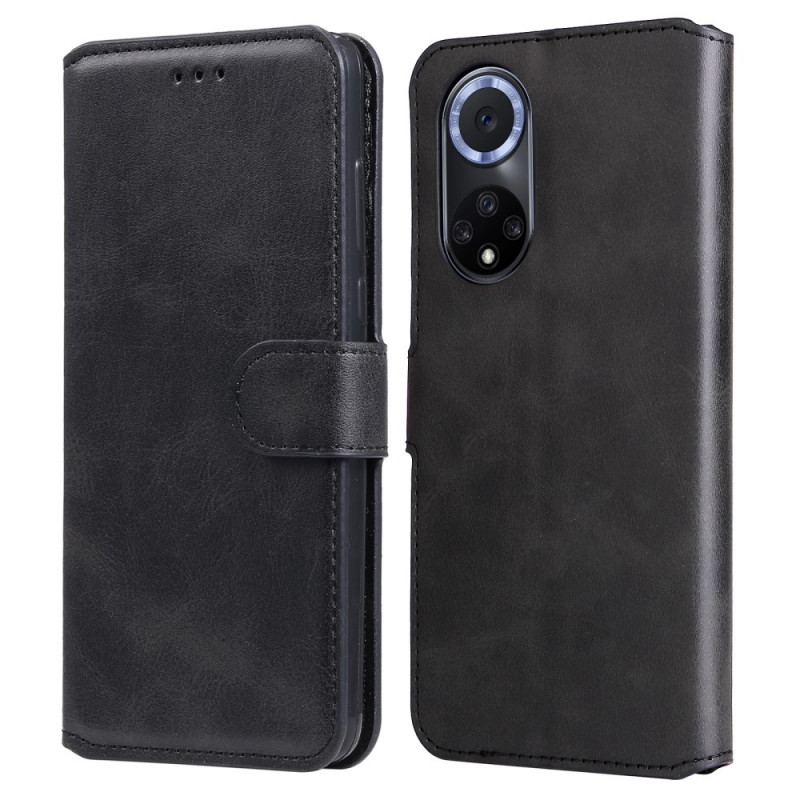 Capa Flip Para Huawei Nova 9 Couro Falso Básico