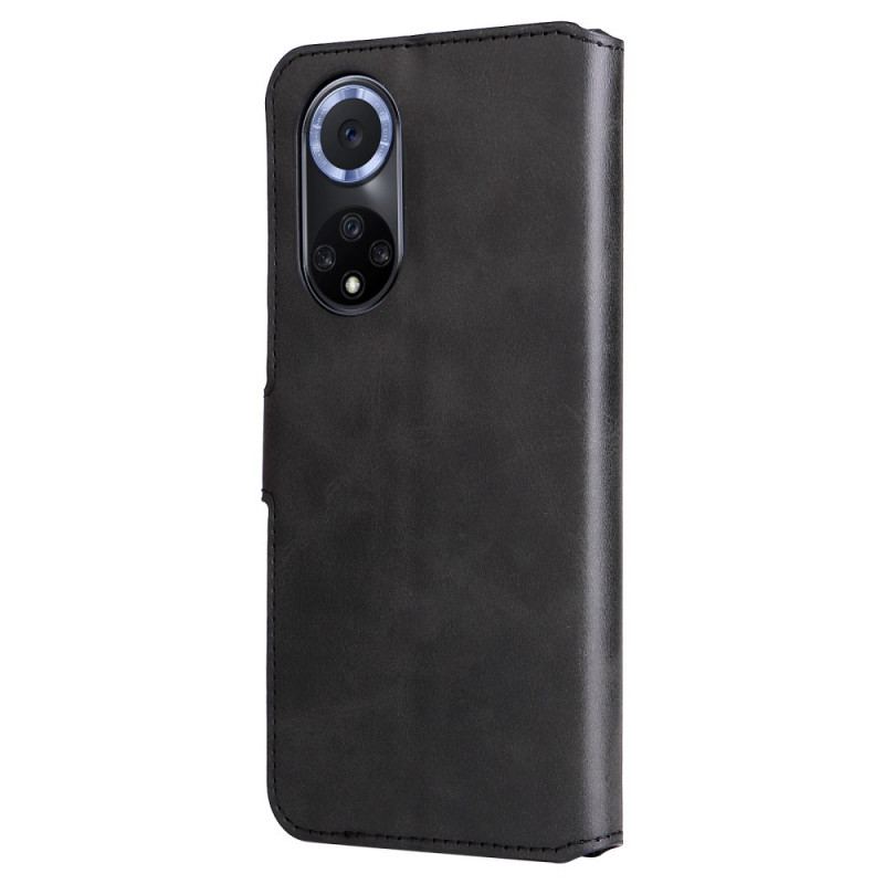 Capa Flip Para Huawei Nova 9 Couro Falso Básico