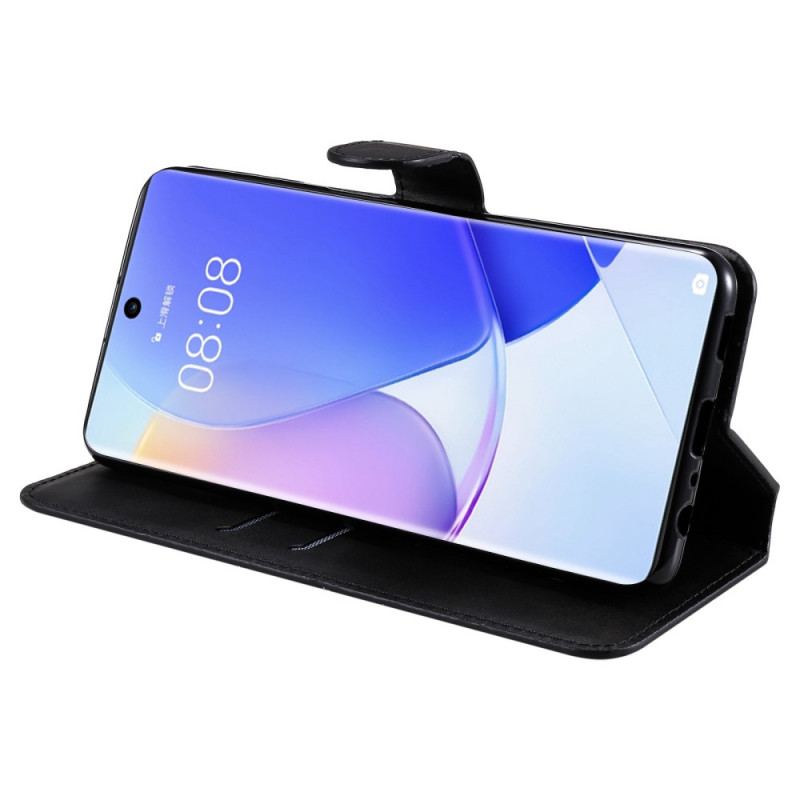 Capa Flip Para Huawei Nova 9 Couro Falso Básico