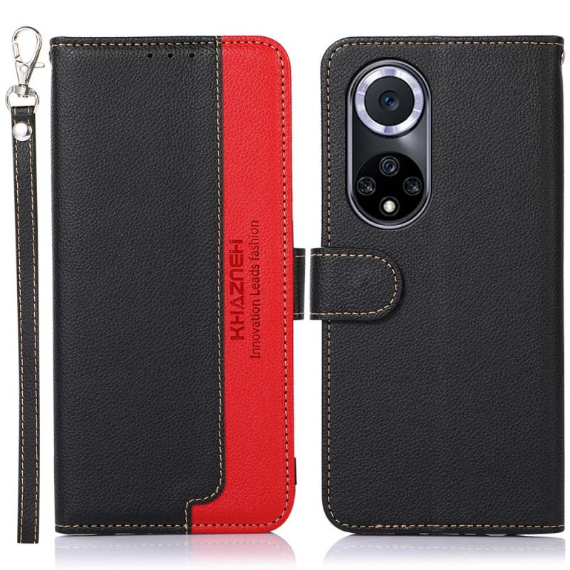 Capa Flip Para Huawei Nova 9 Estilo Lichia Rfid Khazneh