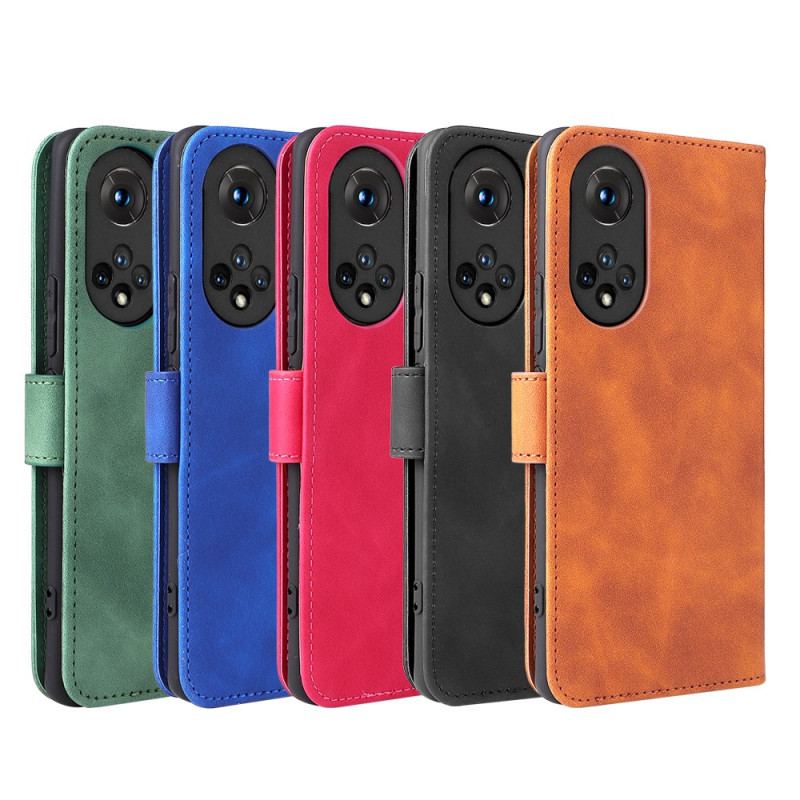 Capa Flip Para Huawei Nova 9 Toque De Pele