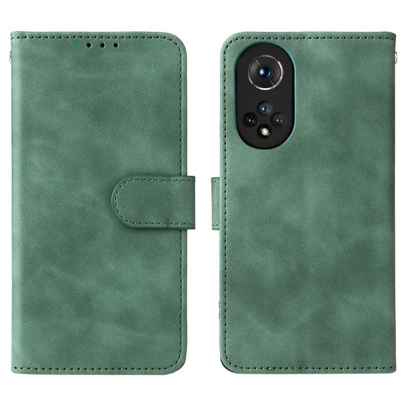 Capa Flip Para Huawei Nova 9 Toque De Pele