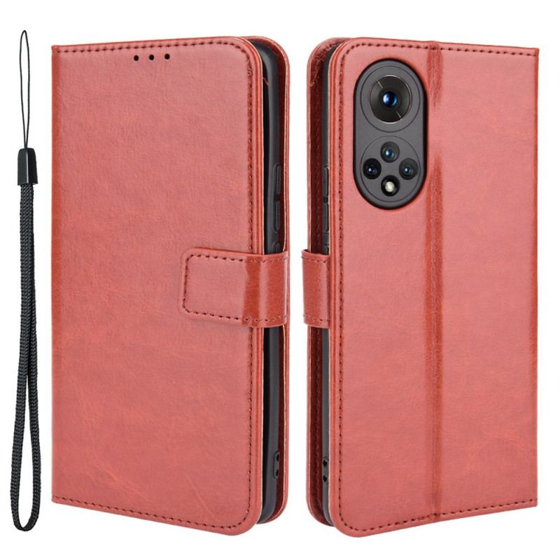 Capa Folio Para Huawei Nova 9 Couro Falso Chamativo