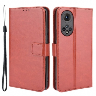 Capa Folio Para Huawei Nova 9 Couro Falso Chamativo