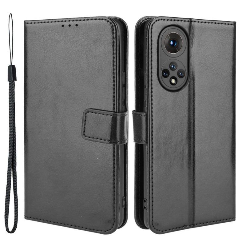 Capa Folio Para Huawei Nova 9 Couro Falso Chamativo