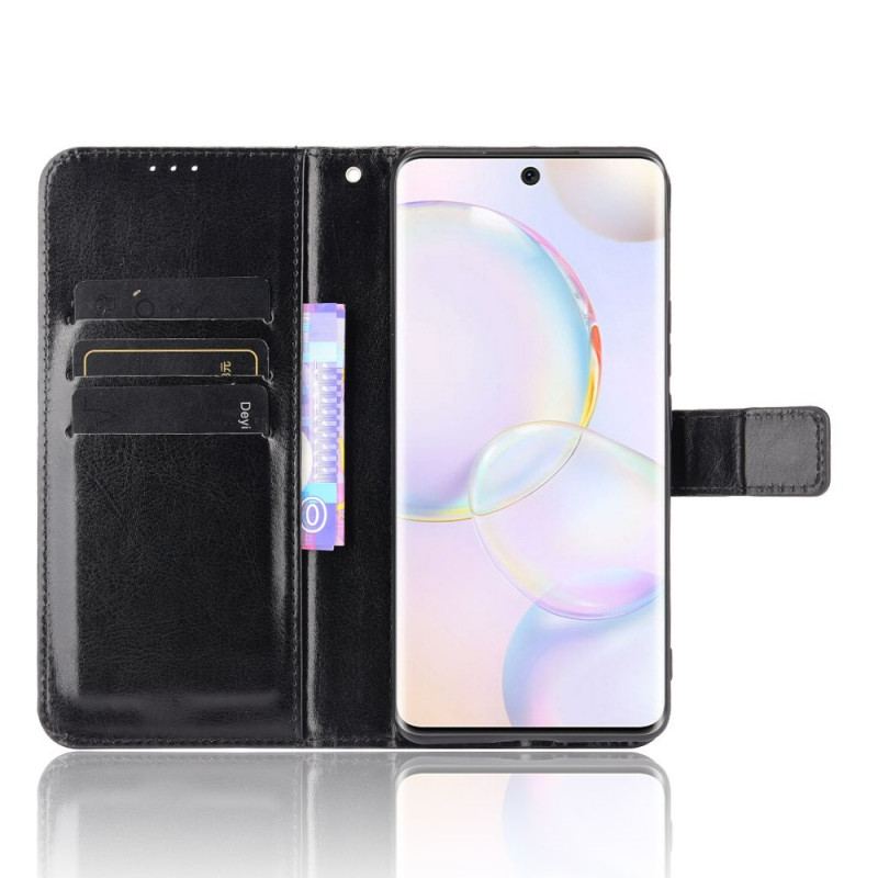 Capa Folio Para Huawei Nova 9 Couro Falso Chamativo