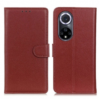 Capa Folio Para Huawei Nova 9 Tradicionalmente Lichia