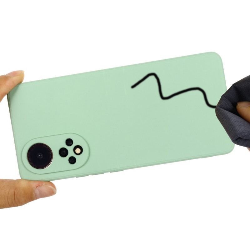 Capa Para Huawei Nova 9 Silicone Líquido Com Cordão