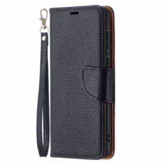 Capa Flip Para Huawei P50 De Couro Lichia Rabat Oblíqua