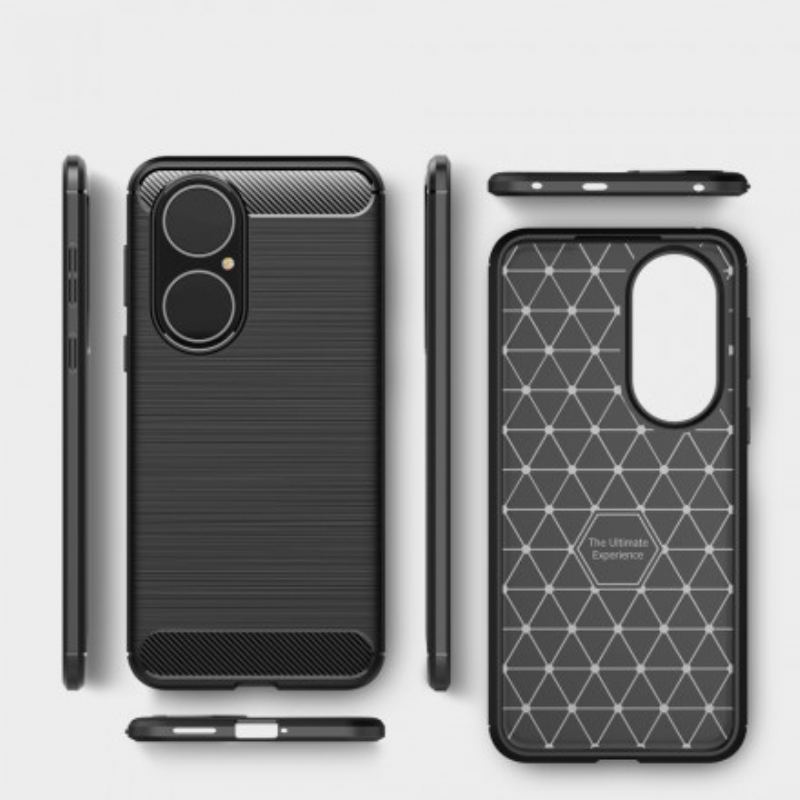 Capa Para Huawei P50 Fibra De Carbono Escovada