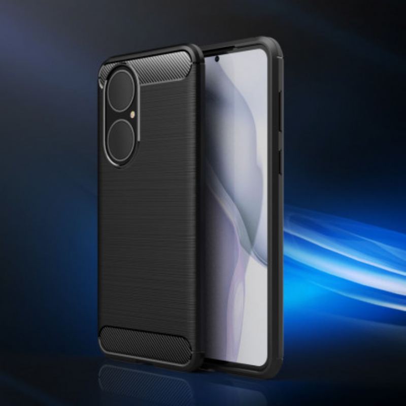 Capa Para Huawei P50 Fibra De Carbono Escovada