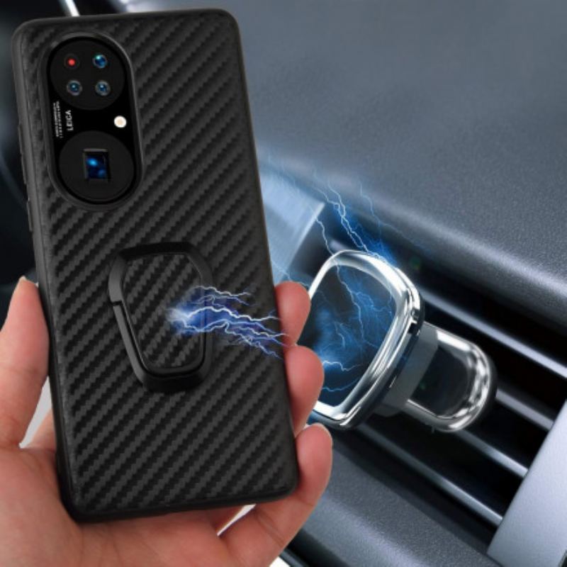 Capa Para Huawei P50 Porta-anel Estilo Cobra