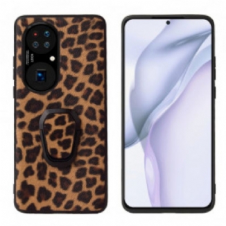 Capa Para Huawei P50 Suporte De Anel Estilo Leopardo