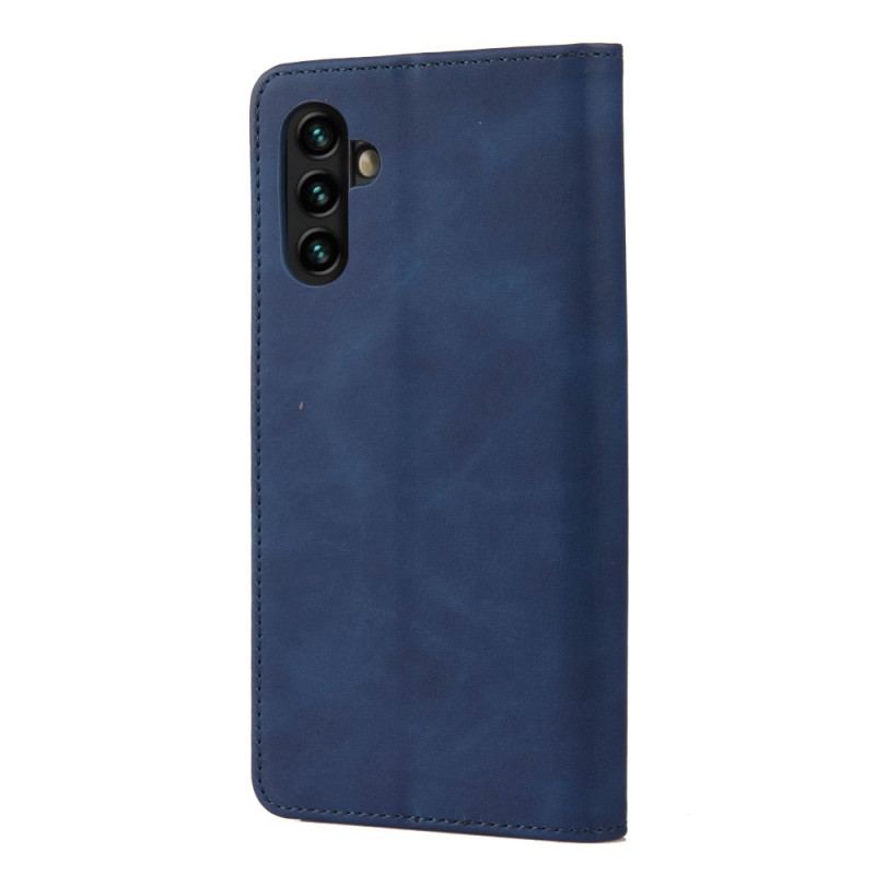 Capa De Celular Para Samsung Galaxy A13 5G / A04s Flip Efeito Couro Empresarial Em Dois Tons