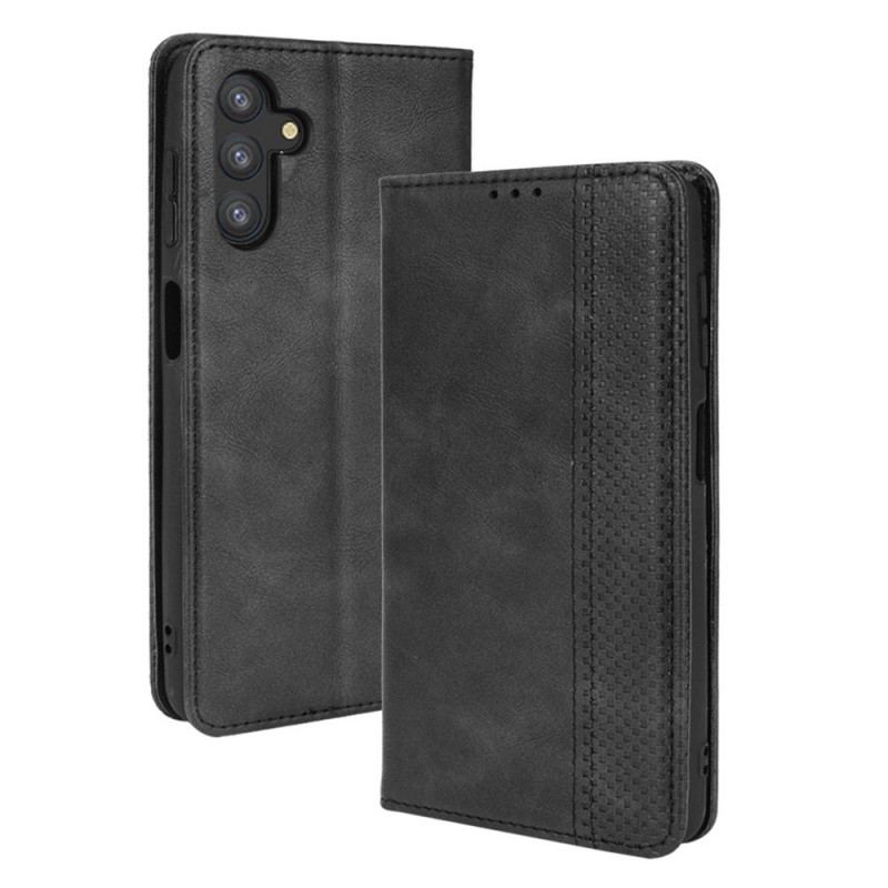 Capa De Celular Para Samsung Galaxy A13 5G / A04s Flip Efeito Couro Vintage Estilizado