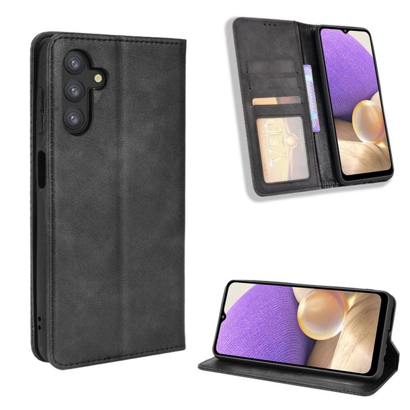 Capa De Celular Para Samsung Galaxy A13 5G / A04s Flip Efeito Couro Vintage Estilizado