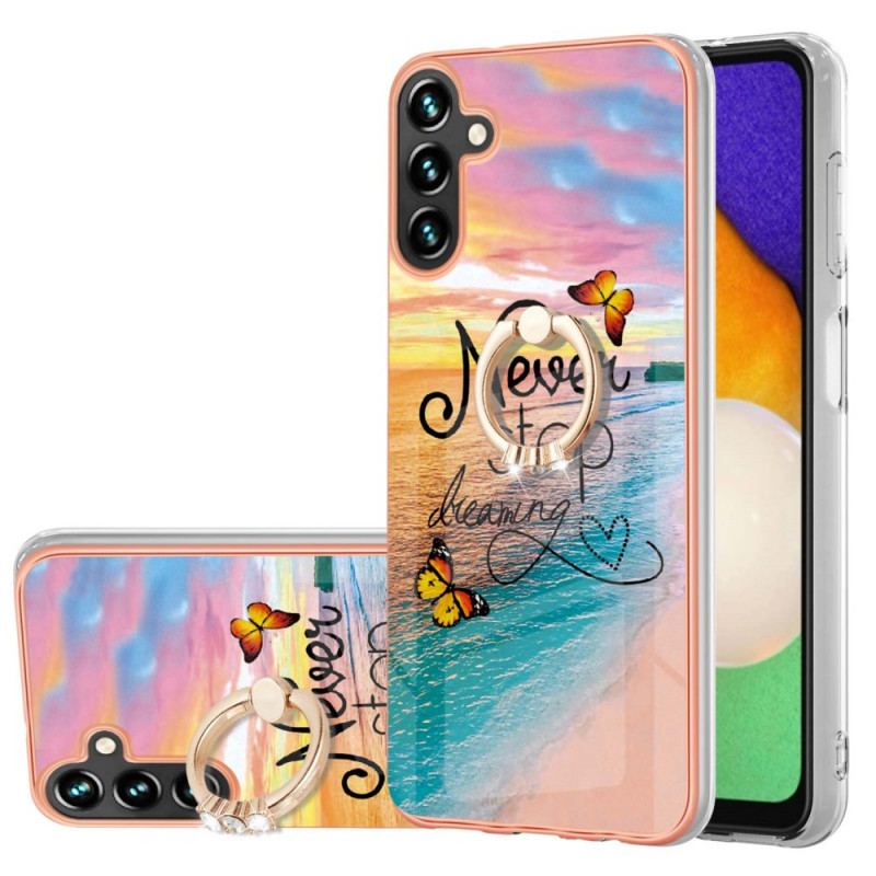 Capa De Celular Para Samsung Galaxy A13 5G / A04s Suporte De Anel Nunca Pare De Sonhar