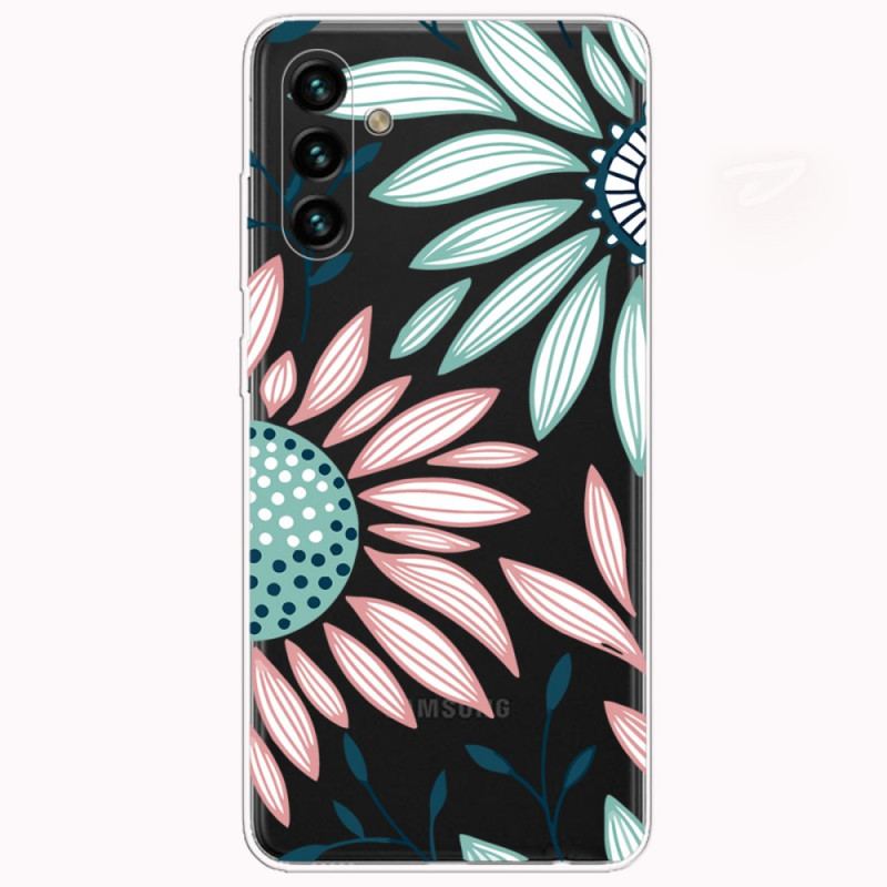 Capa De Celular Para Samsung Galaxy A13 5G / A04s Uma Flor Transparente