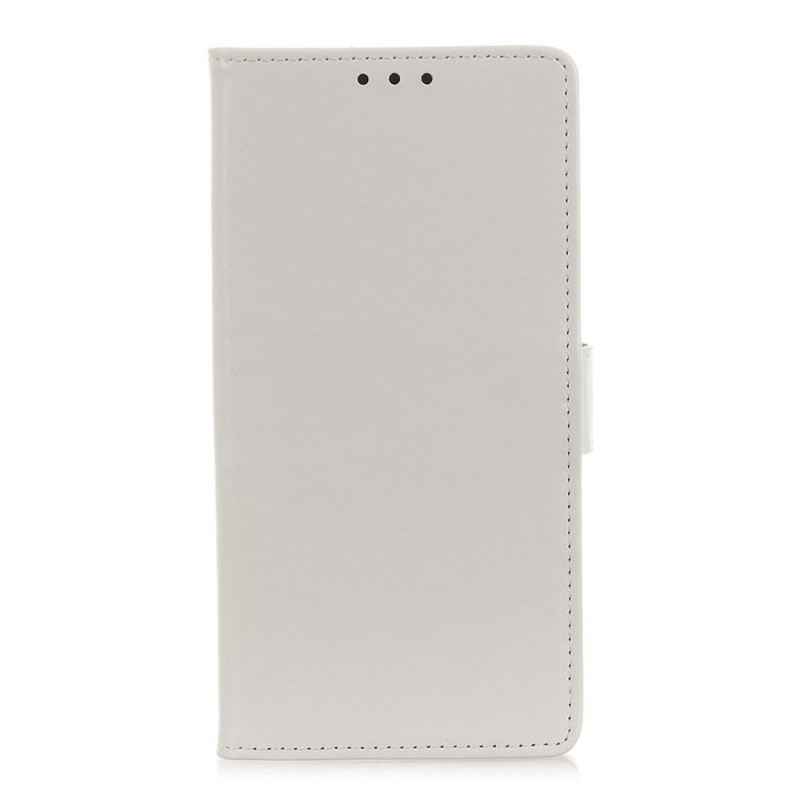 Capa De Couro Para Samsung Galaxy A13 5G / A04s Efeito Couro Brilhante Simples