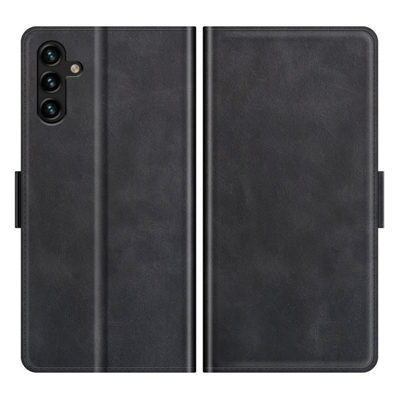 Capa De Couro Para Samsung Galaxy A13 5G / A04s Efeito Couro Designer