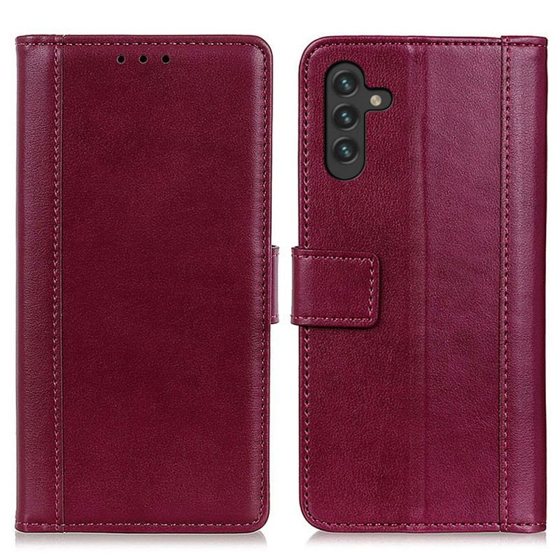 Capa De Couro Para Samsung Galaxy A13 5G / A04s Estilo Couro Elegância