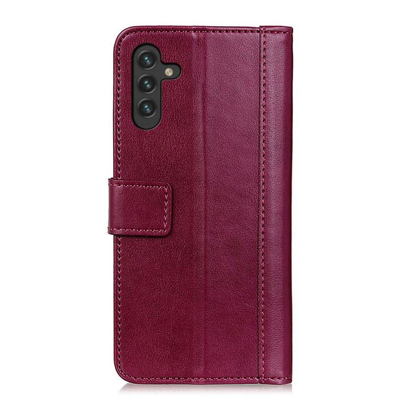 Capa De Couro Para Samsung Galaxy A13 5G / A04s Estilo Couro Elegância