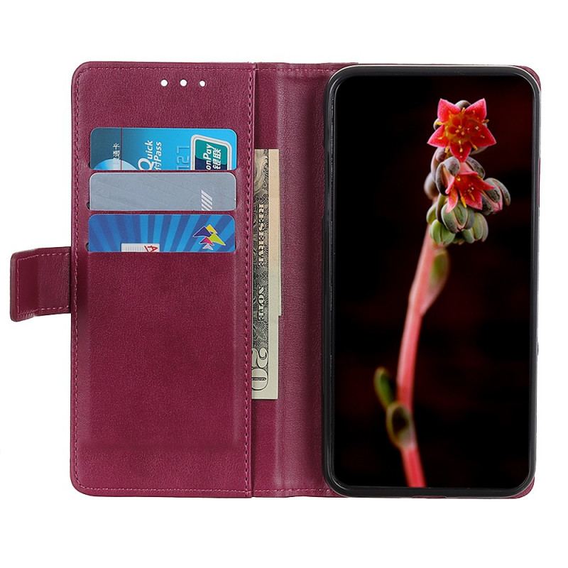 Capa De Couro Para Samsung Galaxy A13 5G / A04s Estilo Couro Elegância