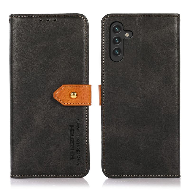 Capa De Couro Para Samsung Galaxy A13 5G / A04s Couro Falso Com Alça Khazneh