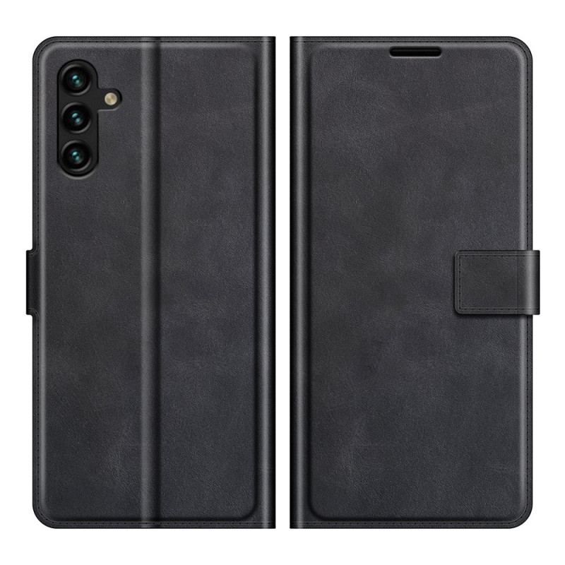 Capa Em Pele Para Samsung Galaxy A13 5G / A04s Couro Sintético Fino