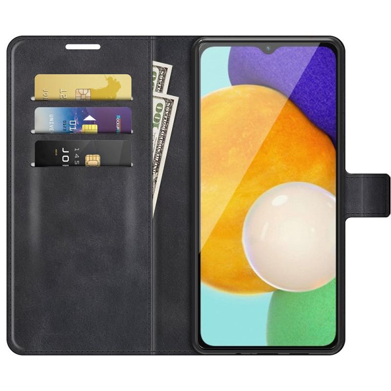 Capa Em Pele Para Samsung Galaxy A13 5G / A04s Couro Sintético Fino