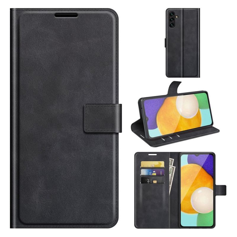 Capa Em Pele Para Samsung Galaxy A13 5G / A04s Couro Sintético Fino