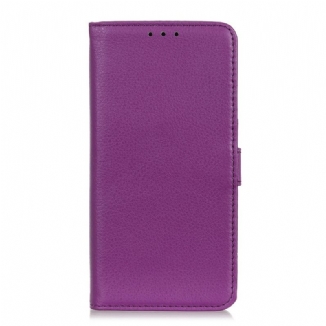 Capa Em Pele Para Samsung Galaxy A13 5G / A04s Couro Sintético De Lichia Premium