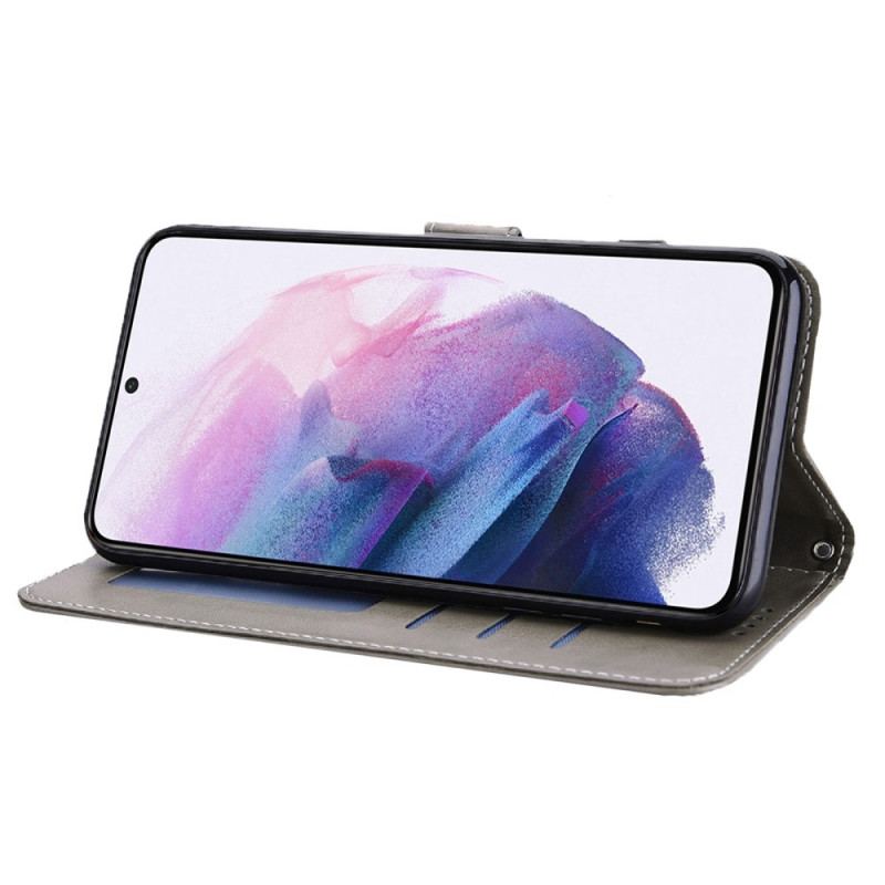 Capa Flip Para Samsung Galaxy A13 5G / A04s Árvore E Veado