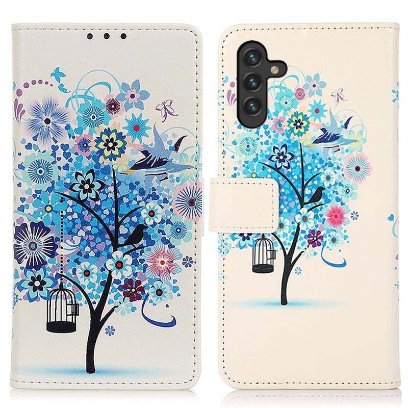 Capa Flip Para Samsung Galaxy A13 5G / A04s Árvore Florida