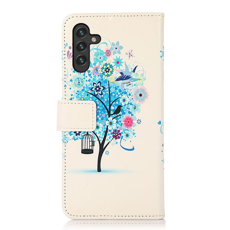 Capa Flip Para Samsung Galaxy A13 5G / A04s Árvore Florida