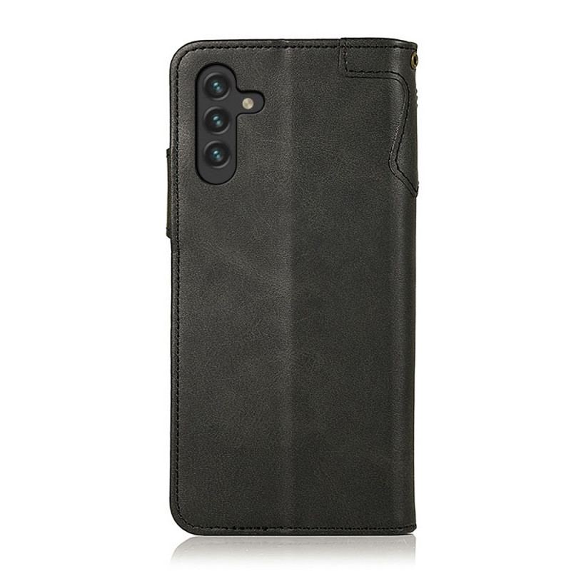 Capa Flip Para Samsung Galaxy A13 5G / A04s Botão Magnético Khazneh