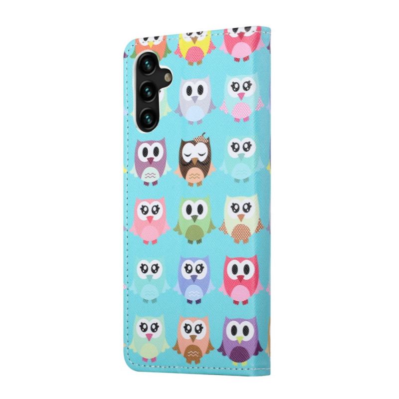 Capa Flip Para Samsung Galaxy A13 5G / A04s Corujas