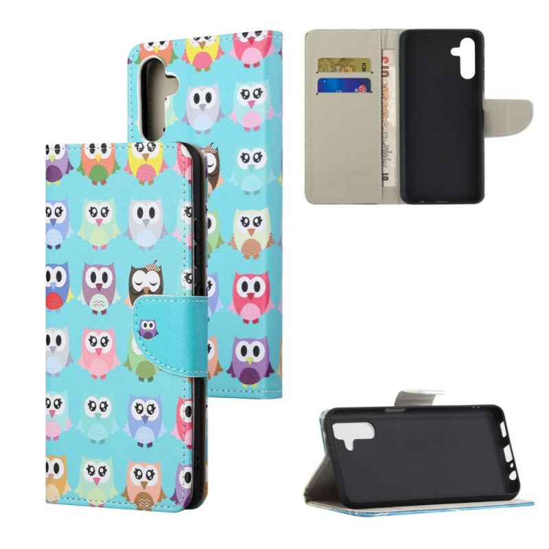 Capa Flip Para Samsung Galaxy A13 5G / A04s Corujas