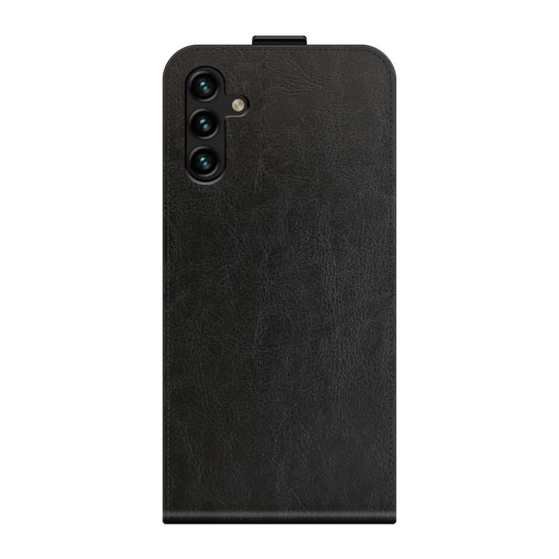 Capa Flip Para Samsung Galaxy A13 5G / A04s De Couro Aba Vertical Efeito Couro